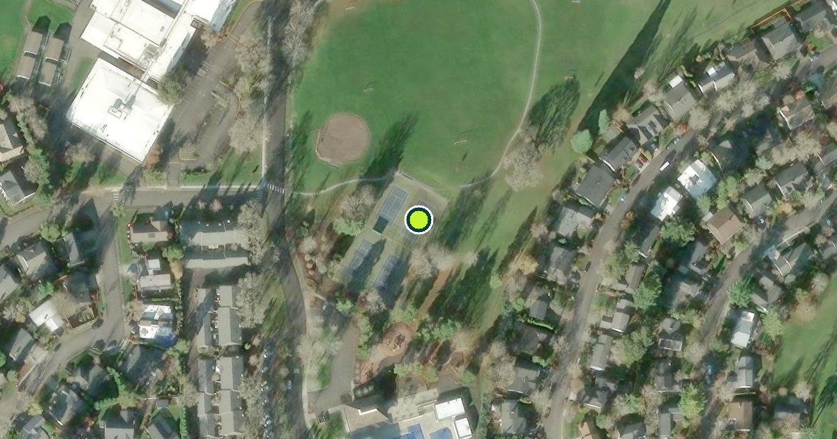 Satellite view of Washington County Pickleball Courts