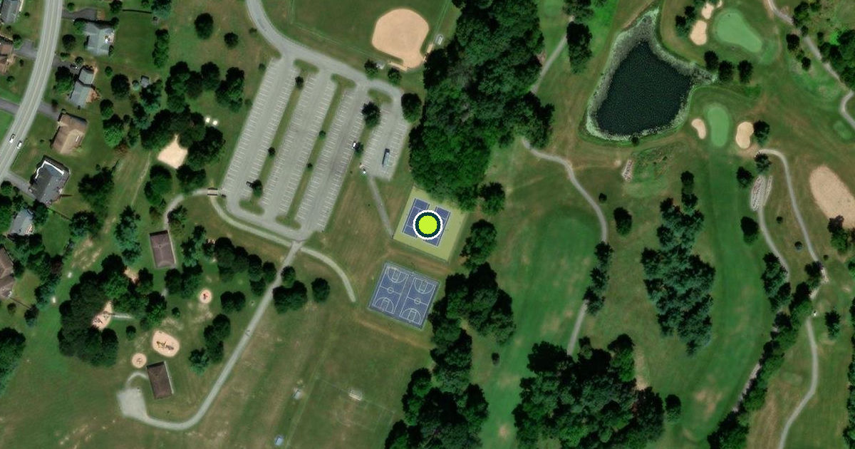 Satellite view of Washington County Pickleball Courts