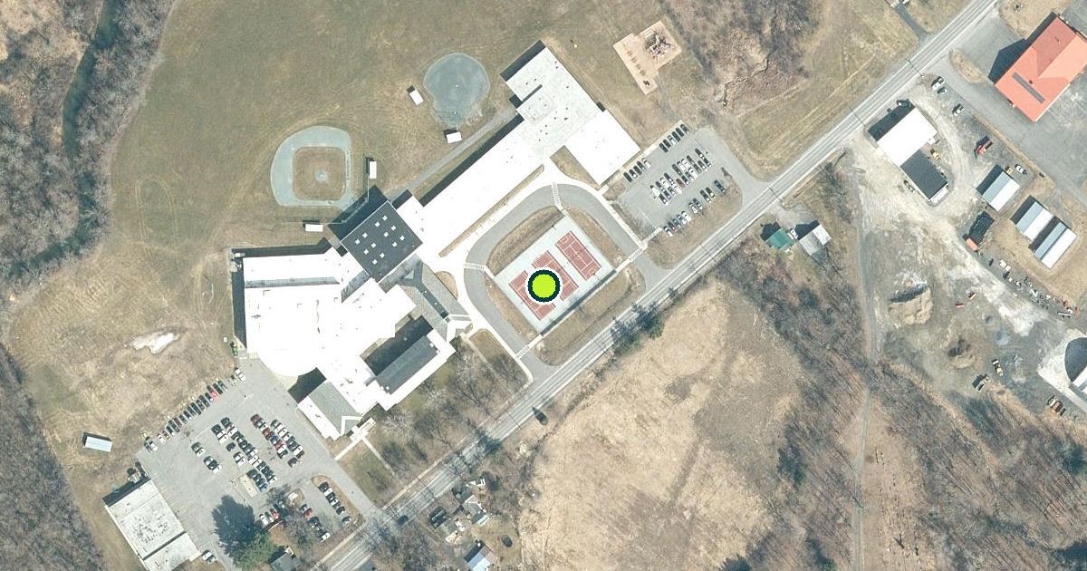 Satellite view of Washington County Pickleball Courts