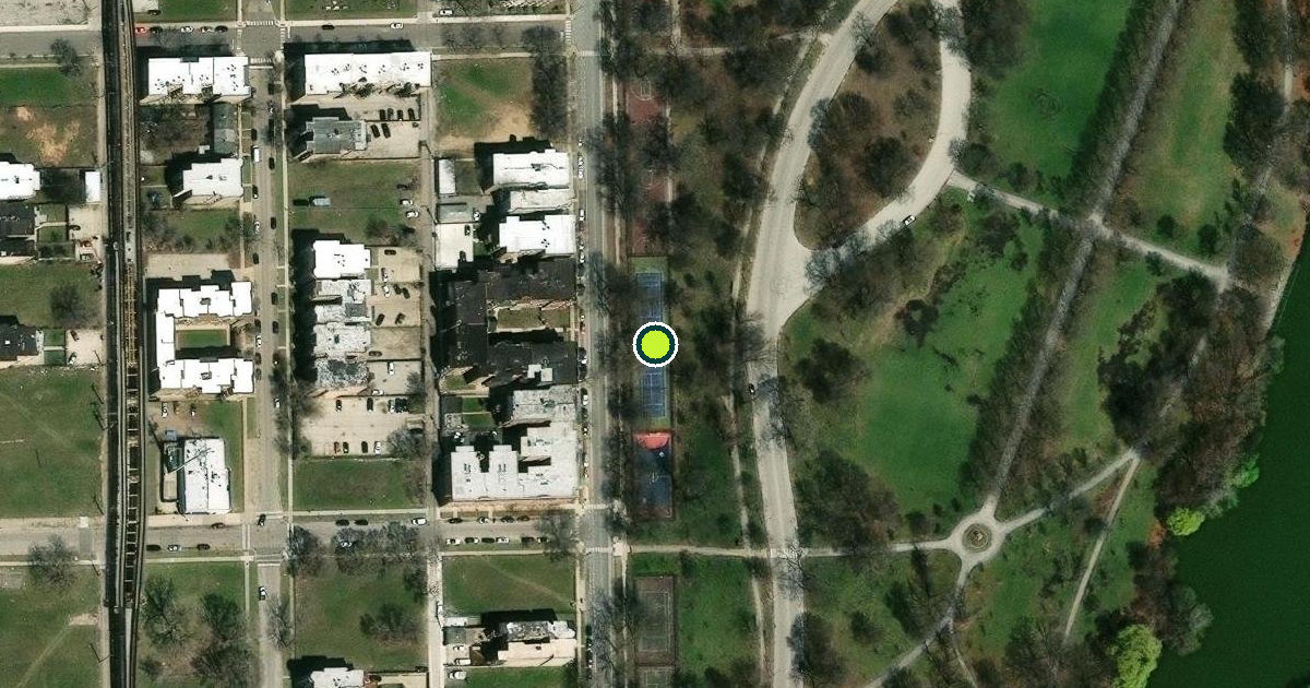 Satellite view of Washington (George) Park Pickleball Courts