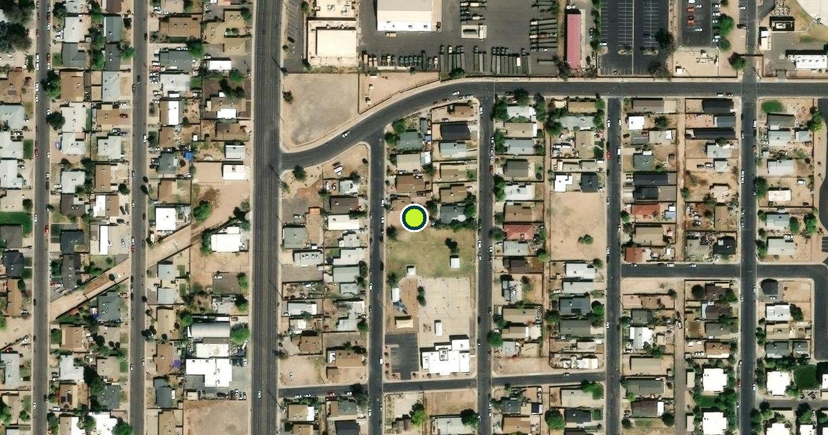 Satellite view of Washington Park Pickleball Court