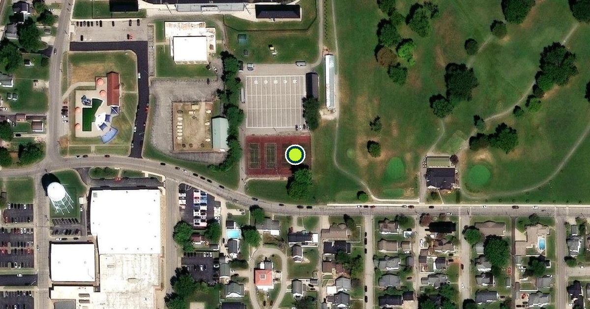 Satellite view of Washington Pickleball Courts