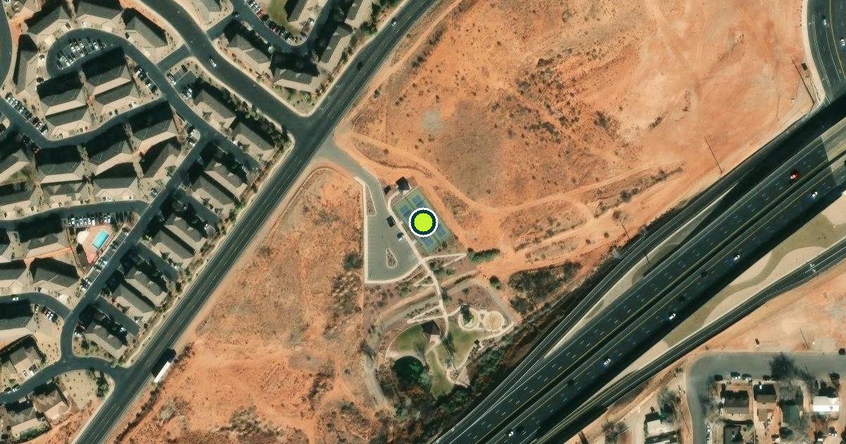 Satellite view of Washington Pickleball Courts