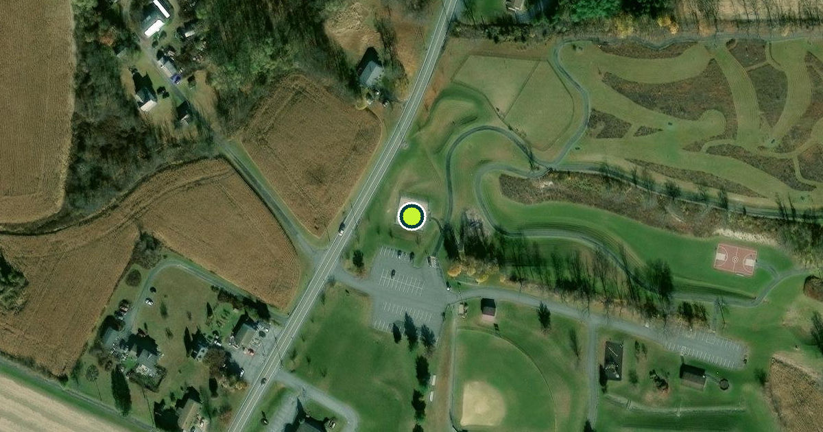 Satellite view of Washington Township Pickleball Courts