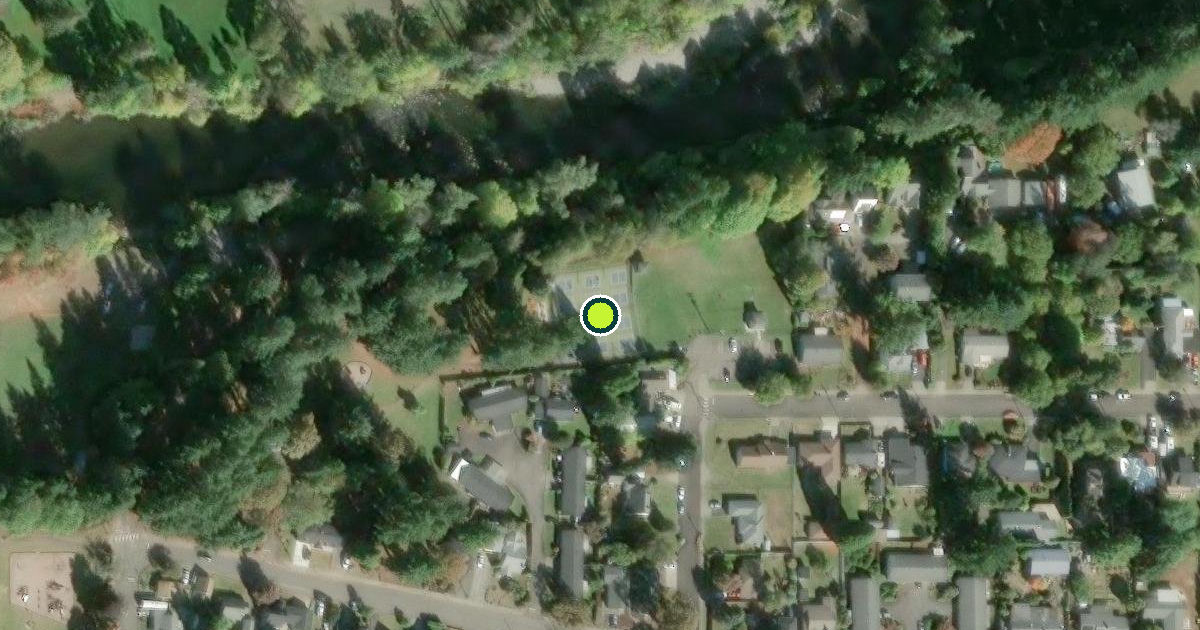 Satellite view of Washougal Pickleball Courts