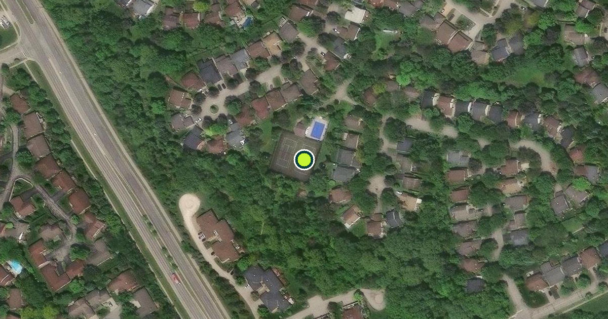Satellite view of Waterloo Pickleball Courts