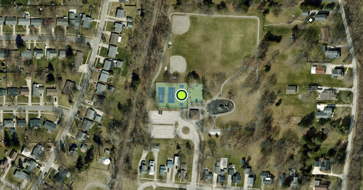Satellite view of Waterville Pickleball Courts