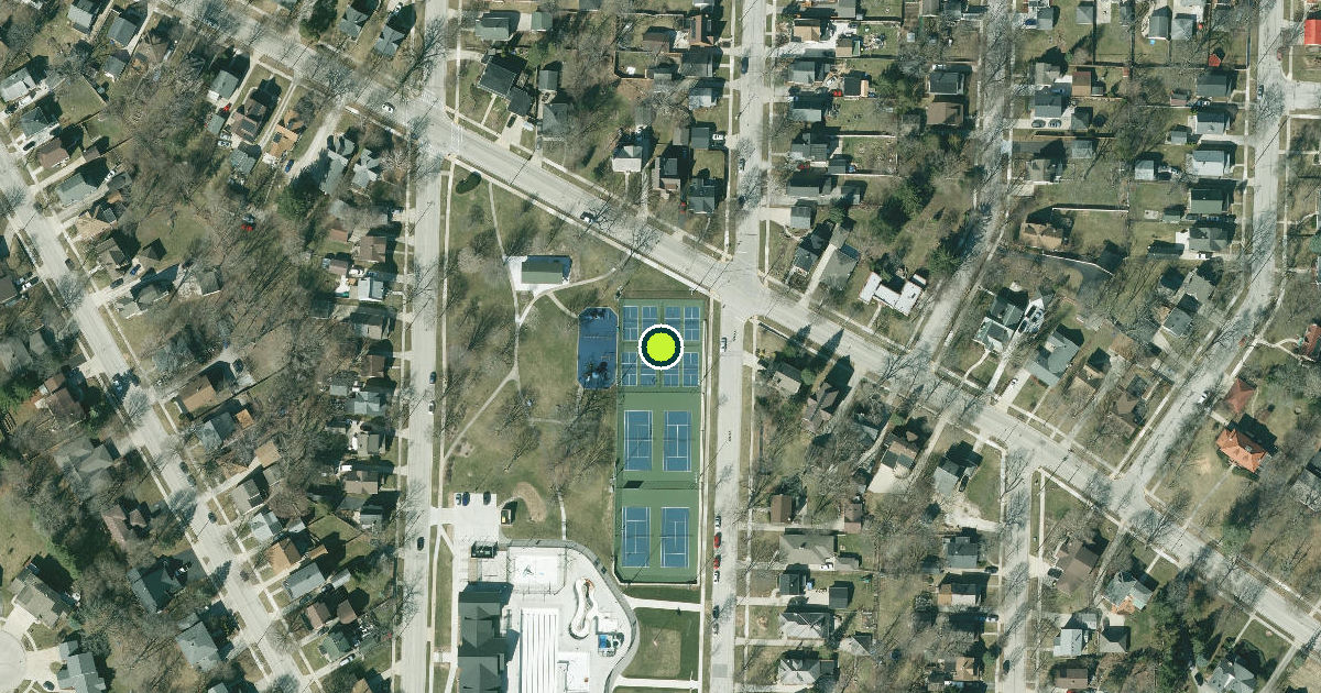 Satellite view of Waukesha Pickleball Courts