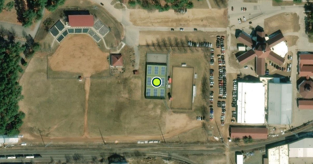 Satellite view of Wausau Pickleball Courts