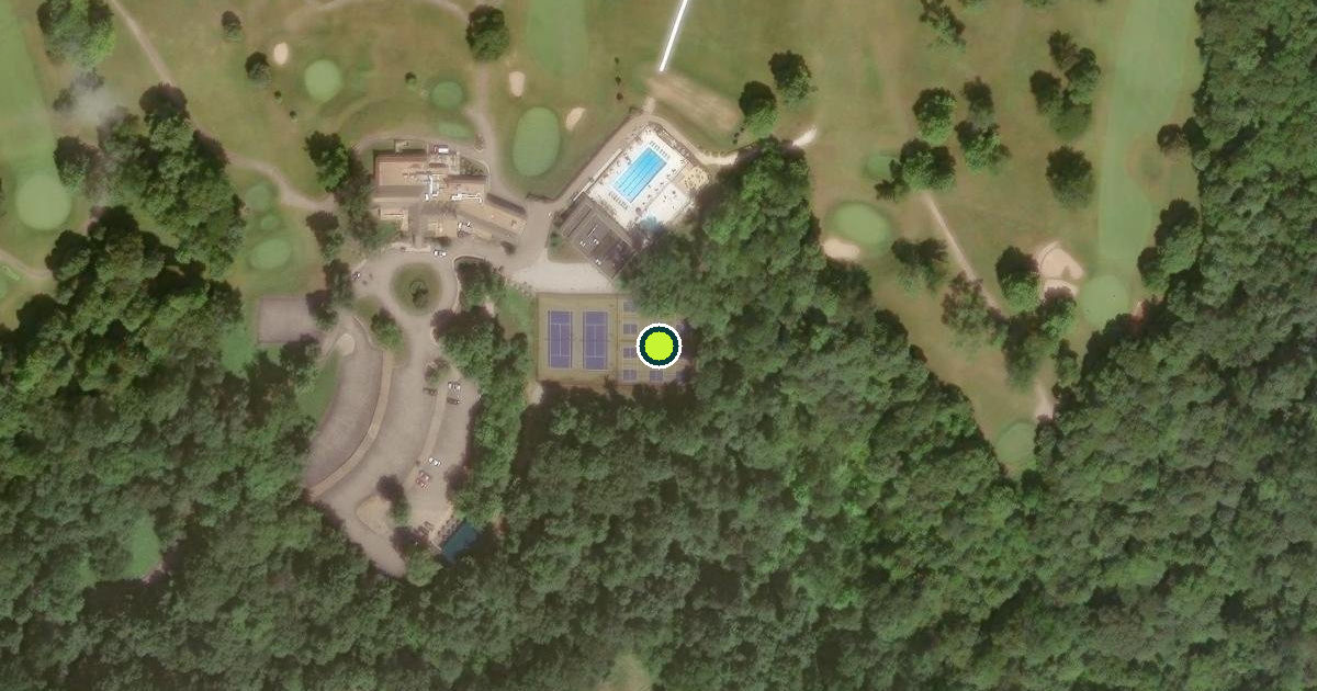 Satellite view of Wayne County Pickleball Courts