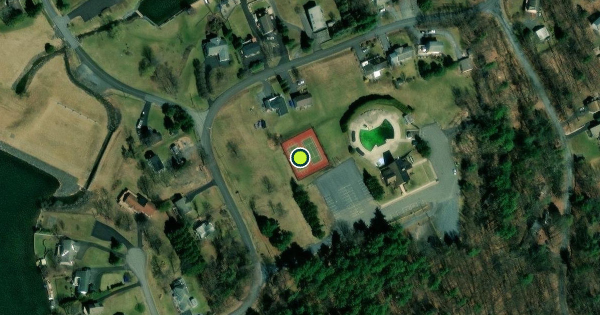 Satellite view of Wayne Township Pickleball Courts