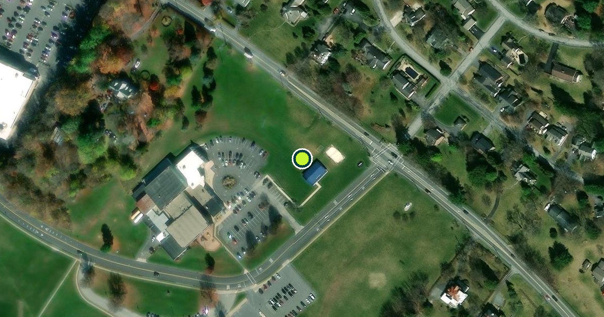 Satellite view of Waynesboro Pickleball Courts