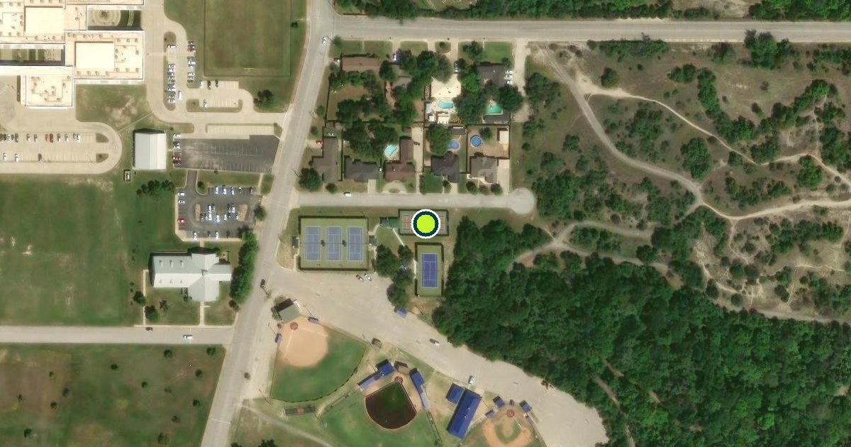 Satellite view of Weatherford Pickleball Courts