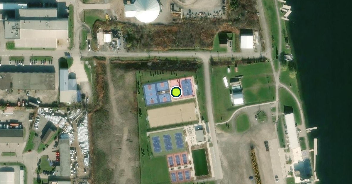 Satellite view of Welland Pickleball Courts