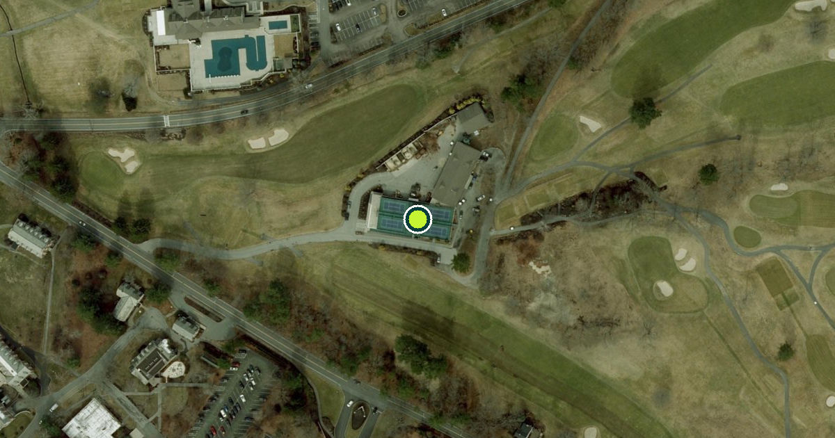 Satellite view of Wellesley Pickleball Courts