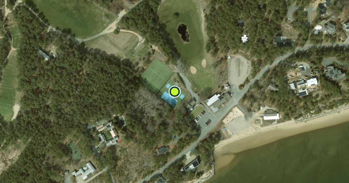 Satellite view of Wellfleet Pickleball Courts