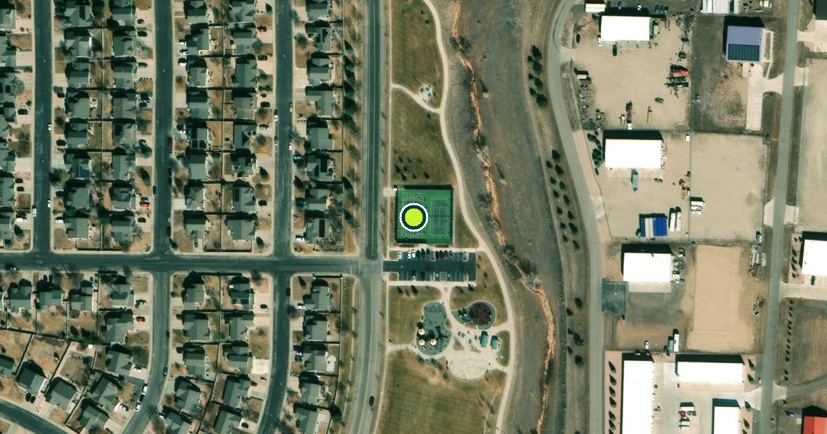 Satellite view of Wellington Pickleball Courts