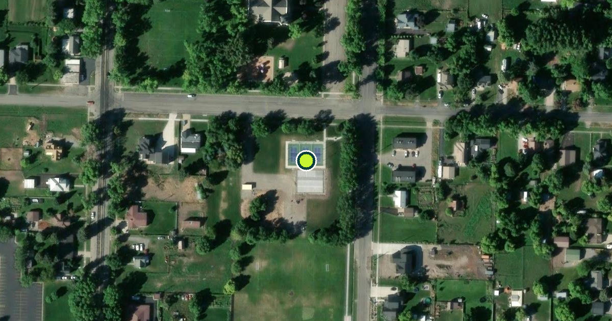 Satellite view of Wellsville Pickleball Courts