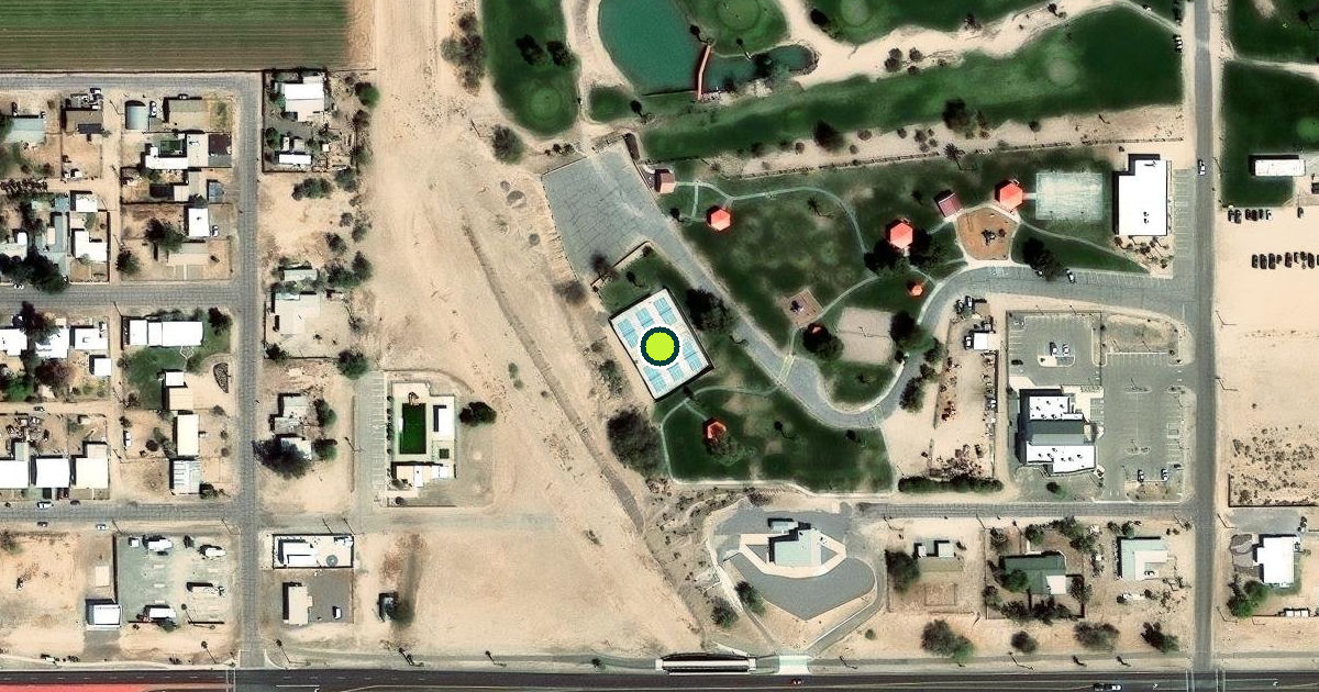 Satellite view of Wellton Pickleball Courts