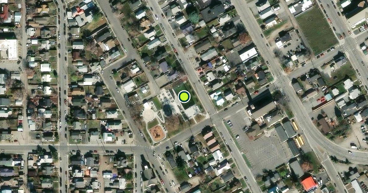 Satellite view of Wenatchee Pickleball Courts