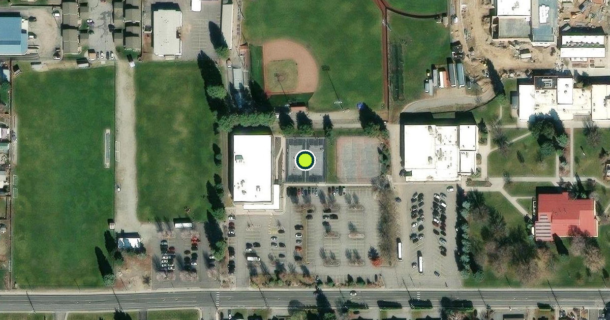 Satellite view of Wenatchee Valley College - Wenatchee Pickleball Courts