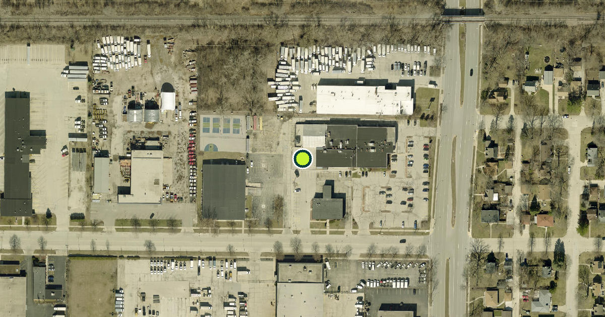 Satellite view of West Allis Pickleball Courts