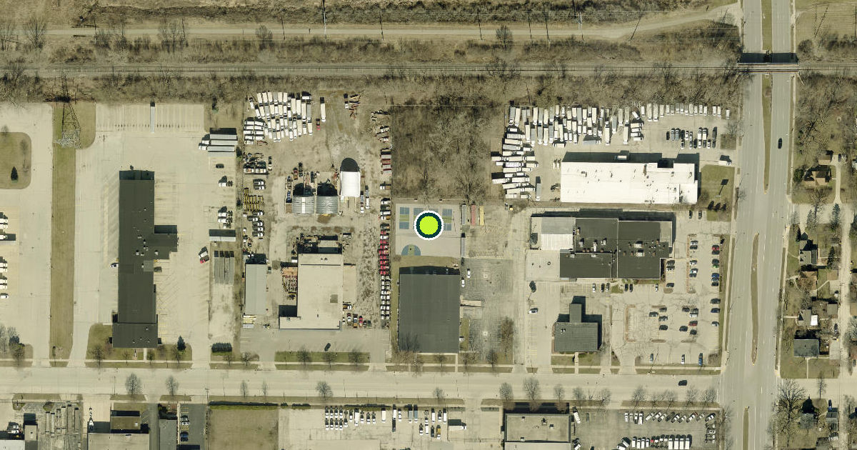 Satellite view of West Allis Pickleball Courts