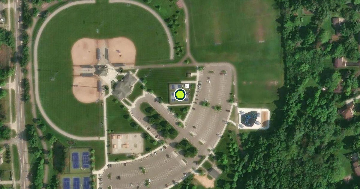 Satellite view of West Bloomfield Township Pickleball Courts