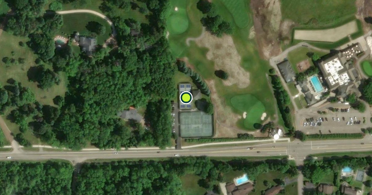 Satellite view of West Bloomfield Township Pickleball Courts