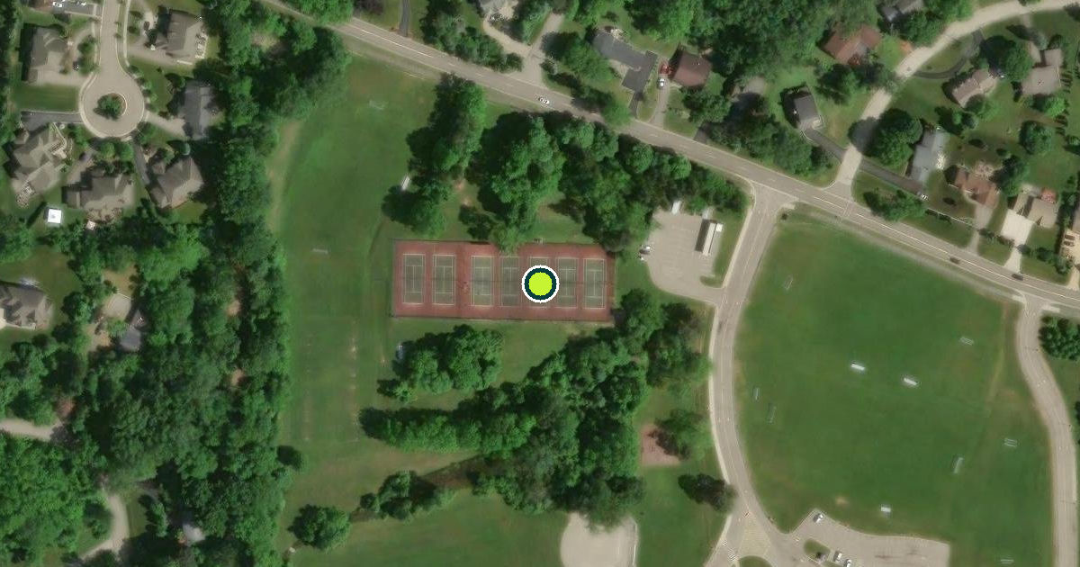 Satellite view of West Bloomfield Township Pickleball Courts