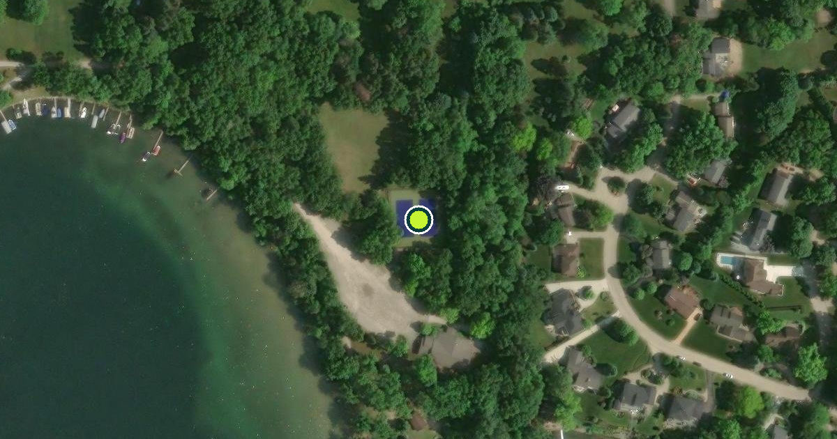 Satellite view of West Bloomfield Township Pickleball Courts