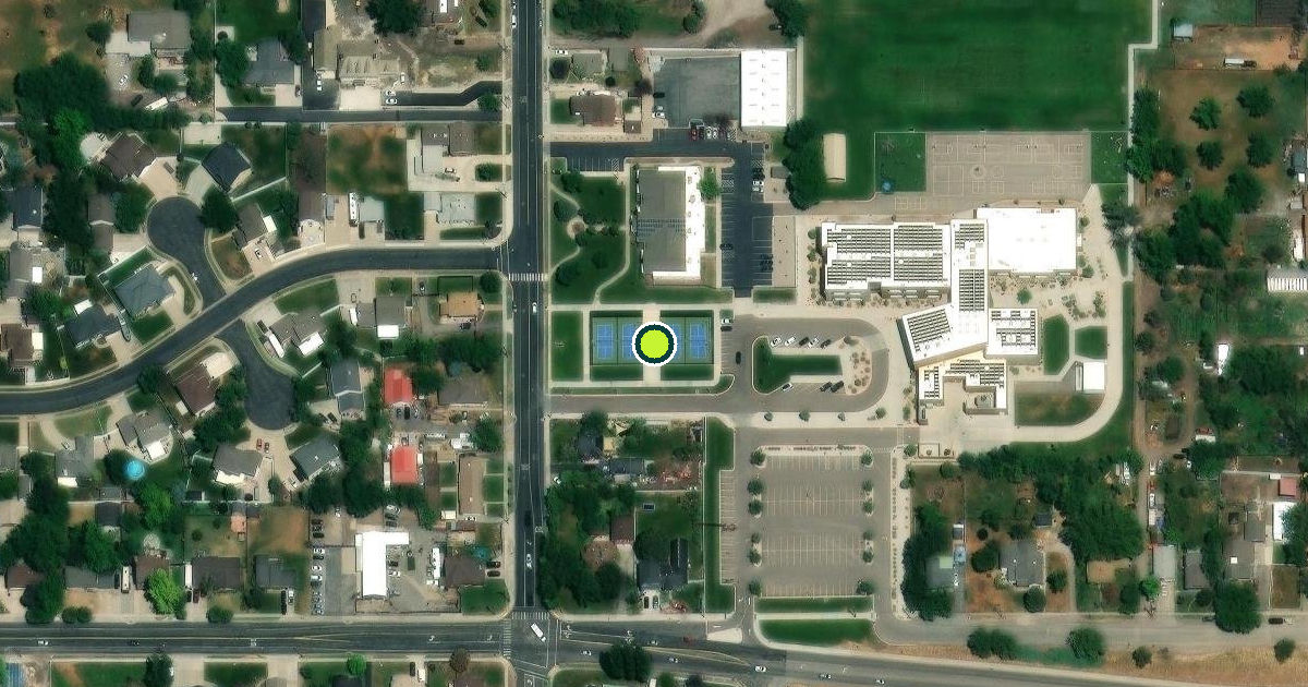 Satellite view of West Bountiful Pickleball Courts
