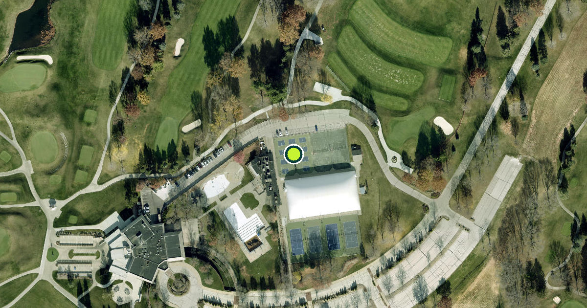 Satellite view of West Des Moines Pickleball Courts