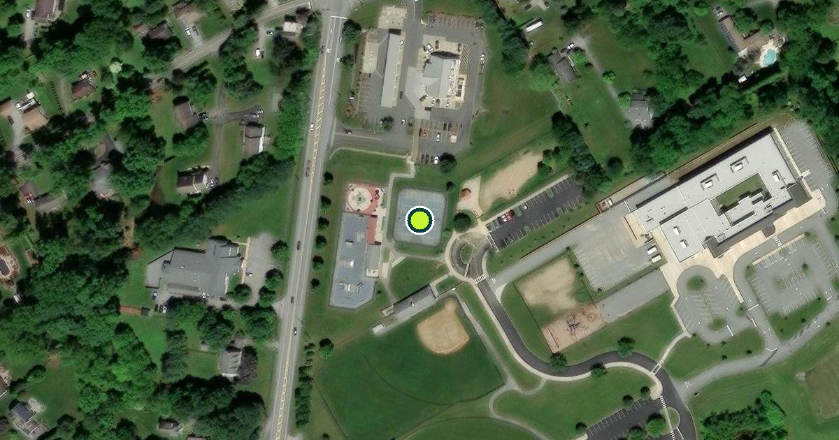 Satellite view of West Goshen Township Pickleball Courts
