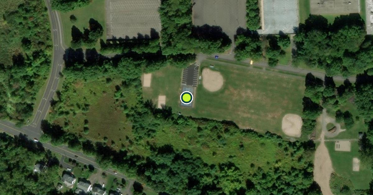 Satellite view of West Hartford Pickleball Courts