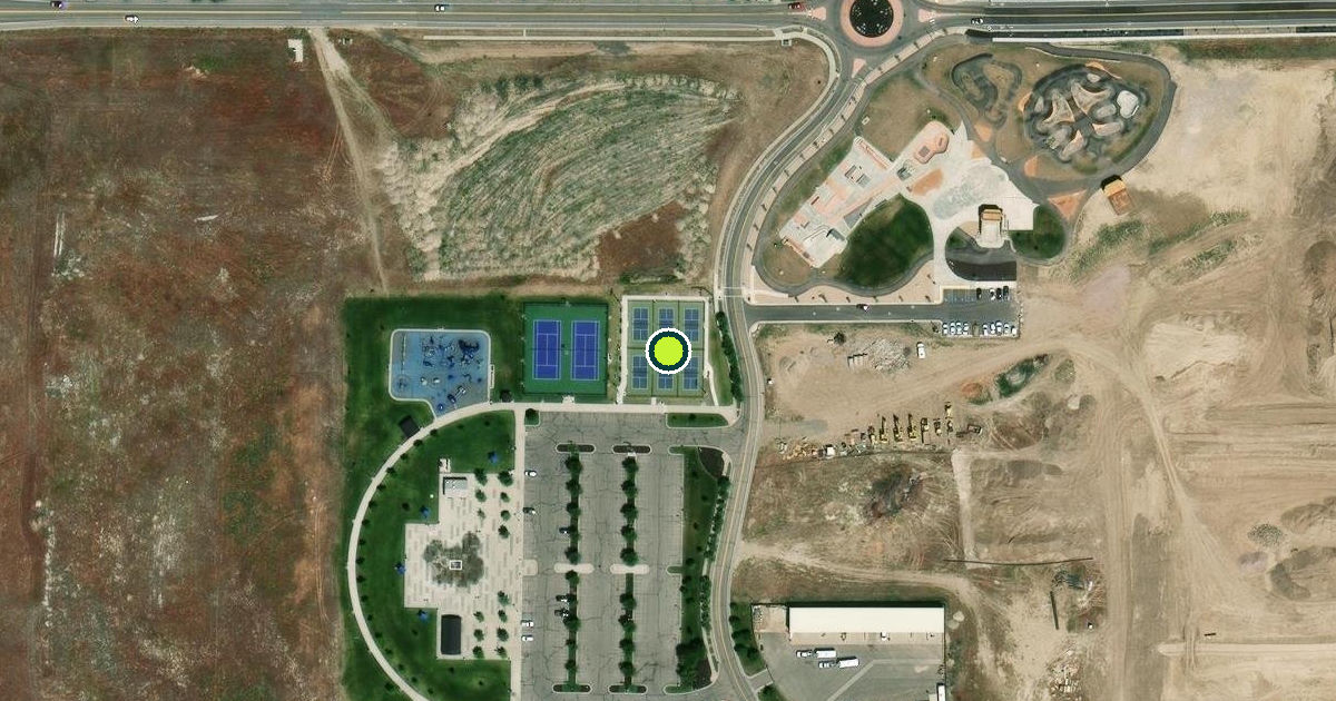 Satellite view of West Jordan Pickleball Courts