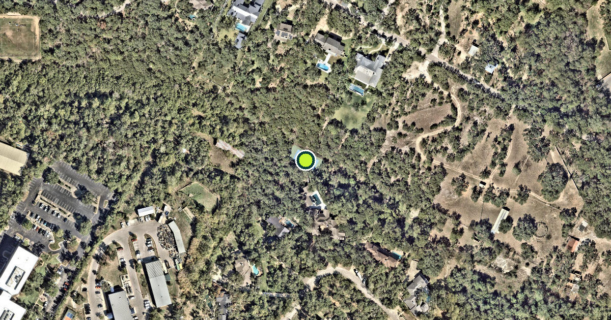 Satellite view of West Lake Hills Pickleball Courts
