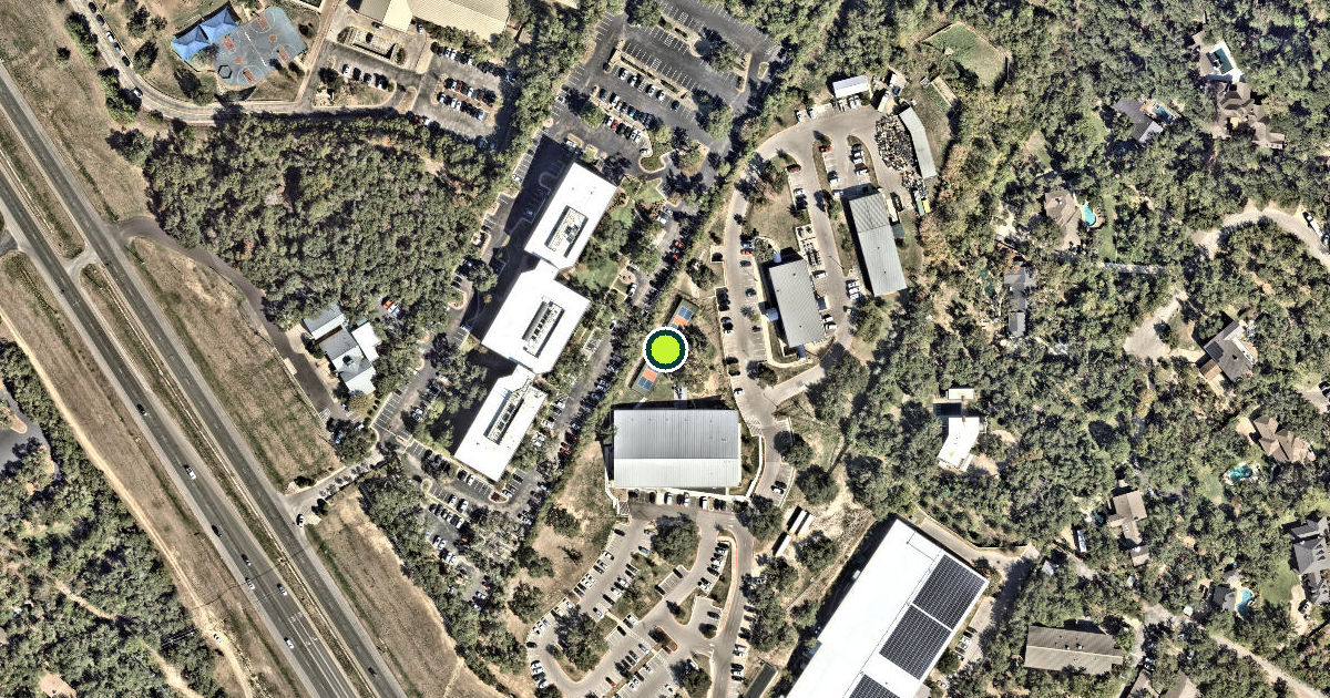 Satellite view of West Lake Hills Pickleball Courts