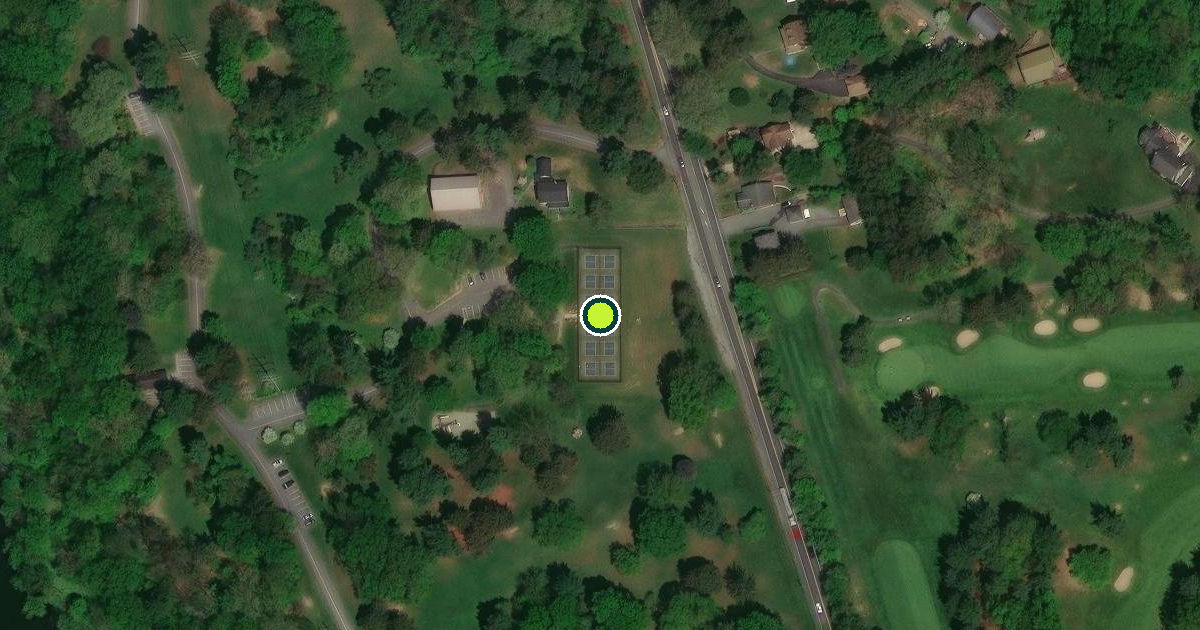 Satellite view of West Lampeter Township Pickleball Courts