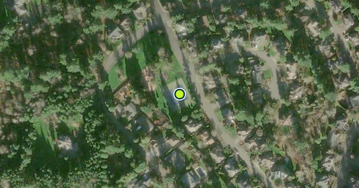 Satellite view of West Linn Pickleball Courts