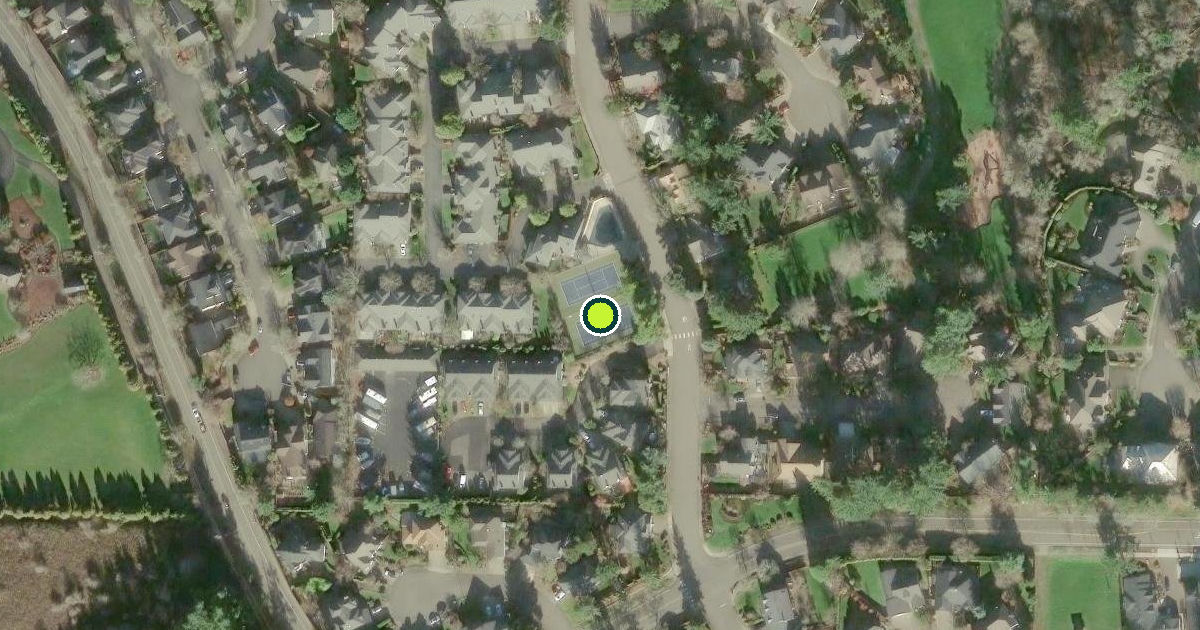 Satellite view of West Linn Pickleball Courts