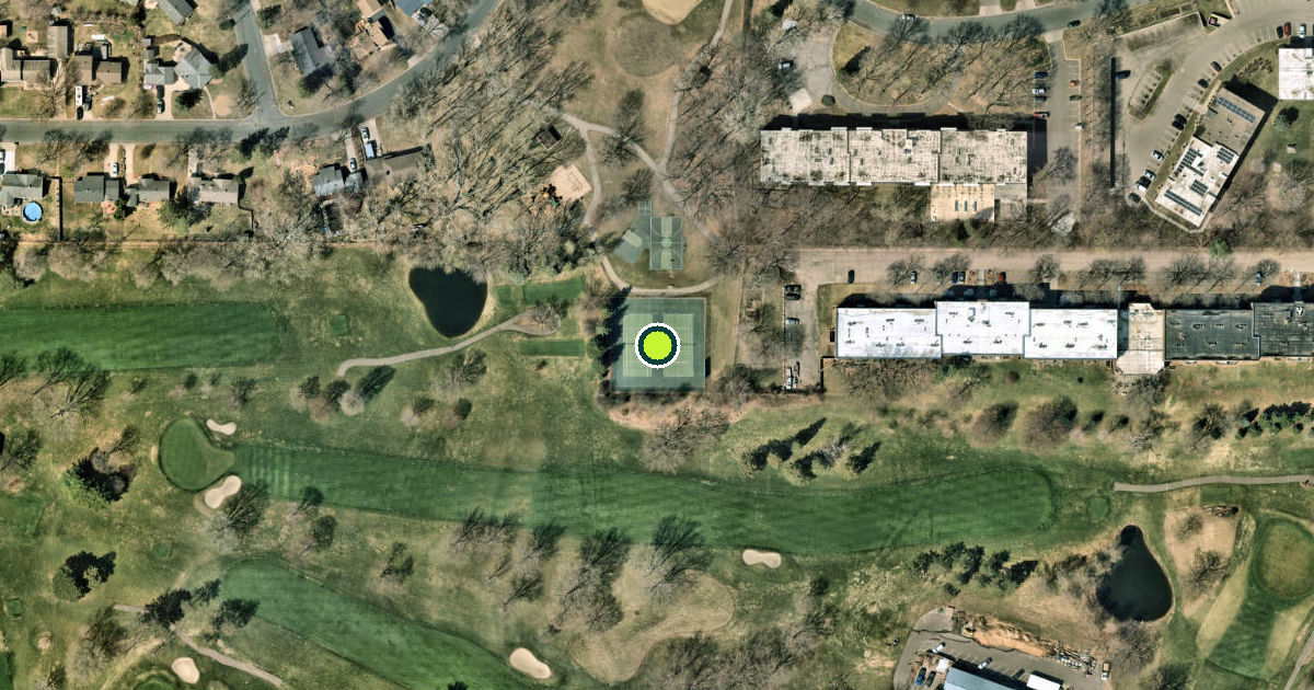 Satellite view of West Saint Paul Pickleball Courts