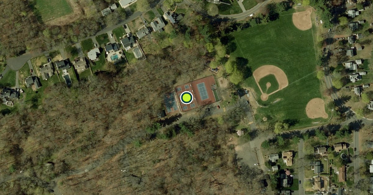 Satellite view of West Springfield Pickleball Courts