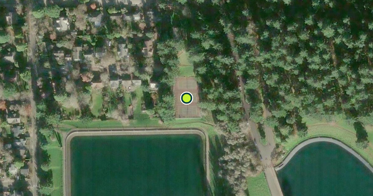 Satellite view of West Tennis Courts