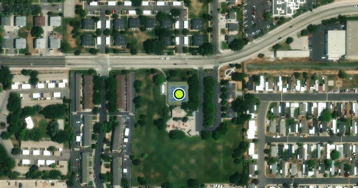 Satellite view of West Valley City Pickleball Courts