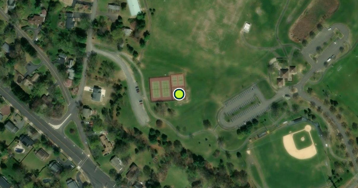 Satellite view of West Windsor Pickleball Courts