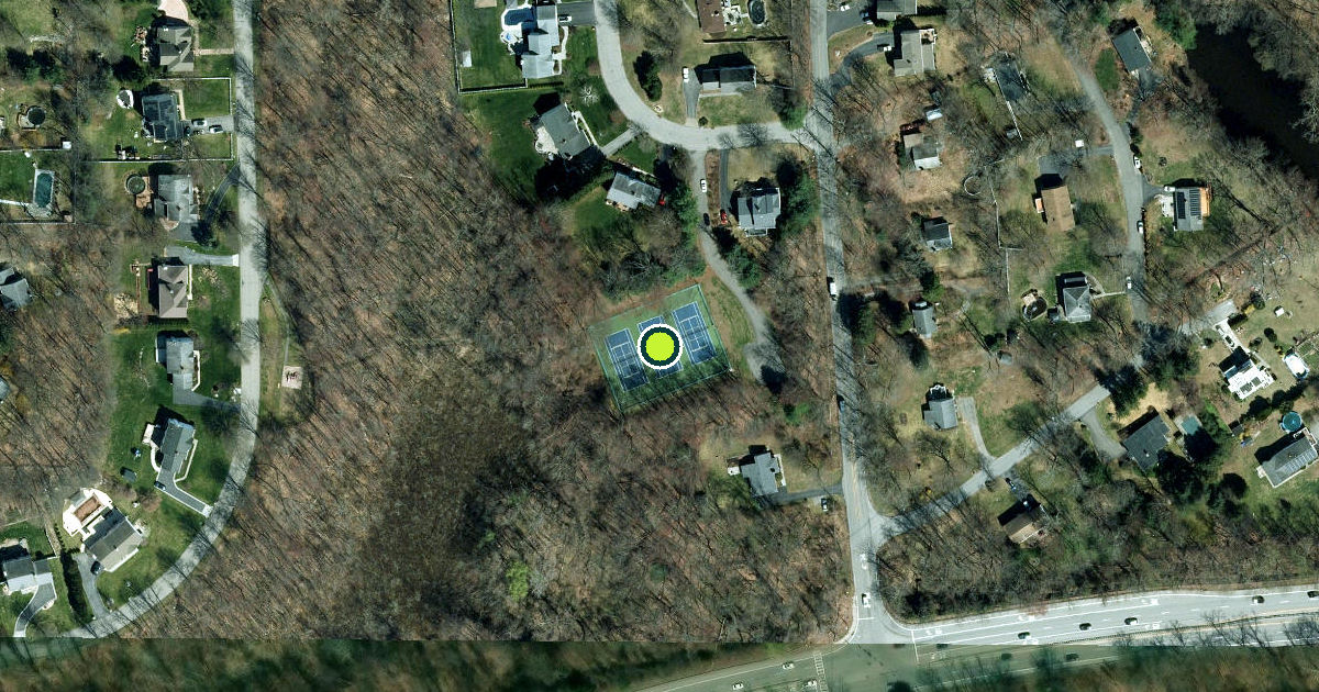 Satellite view of Westchester County Pickleball Courts