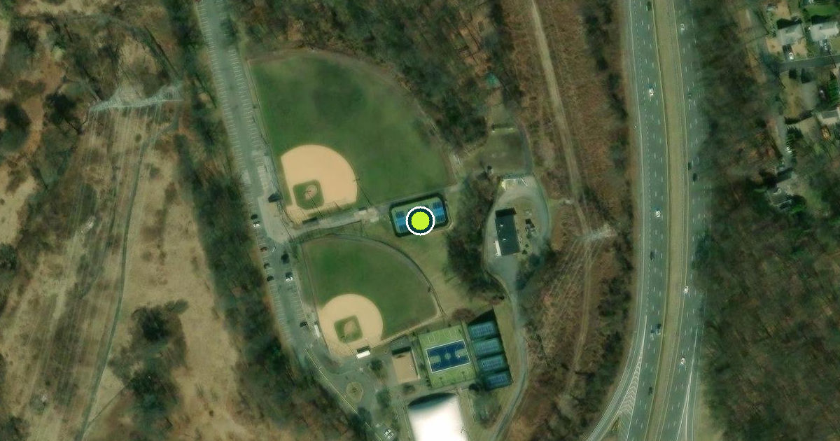 Satellite view of Westchester County Pickleball Courts