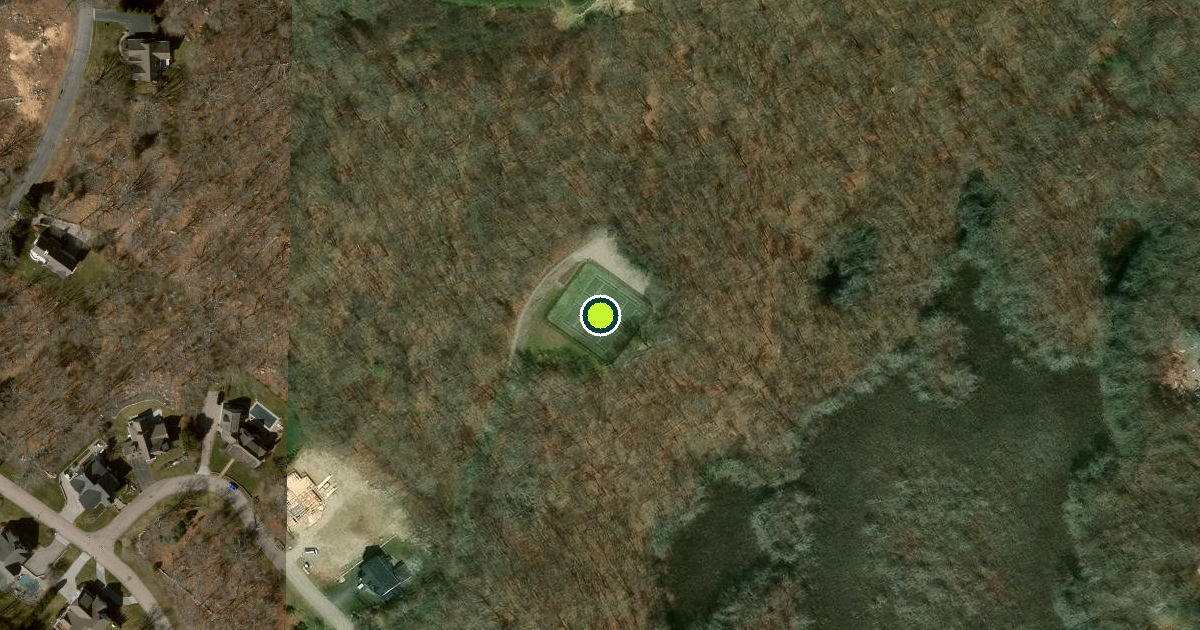 Satellite view of Westerly Pickleball Courts