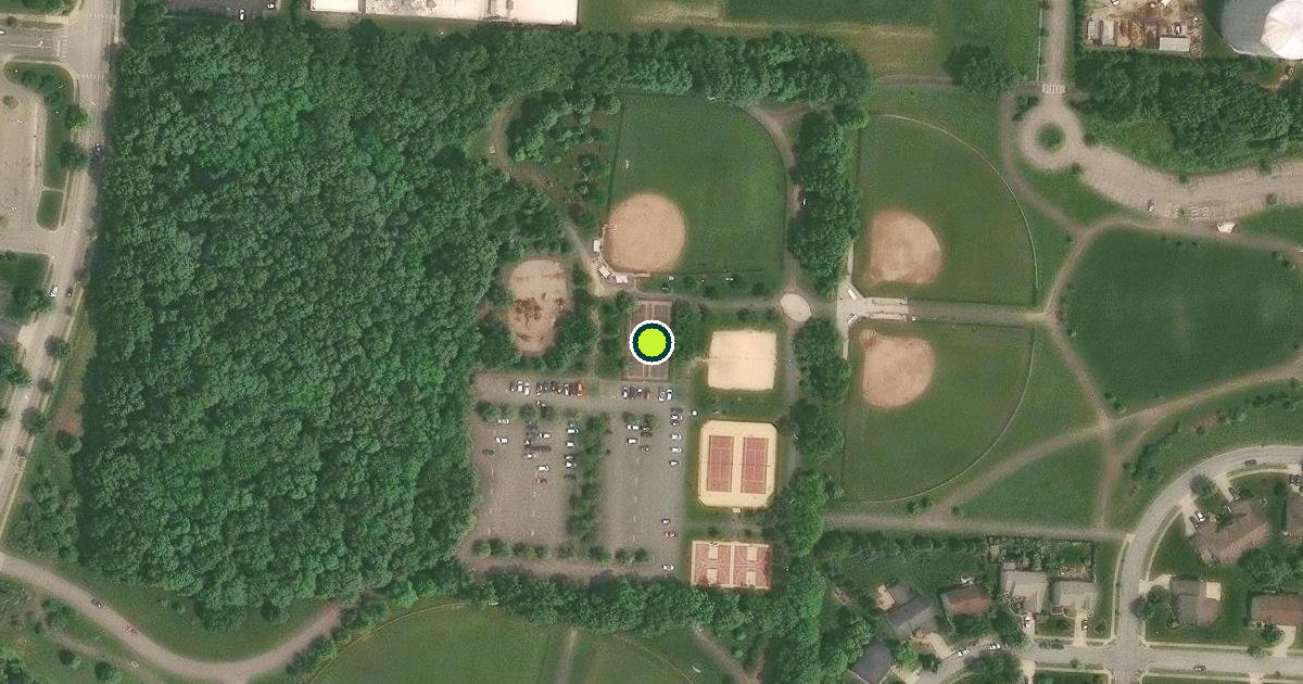 Satellite view of Westerville Pickleball Courts